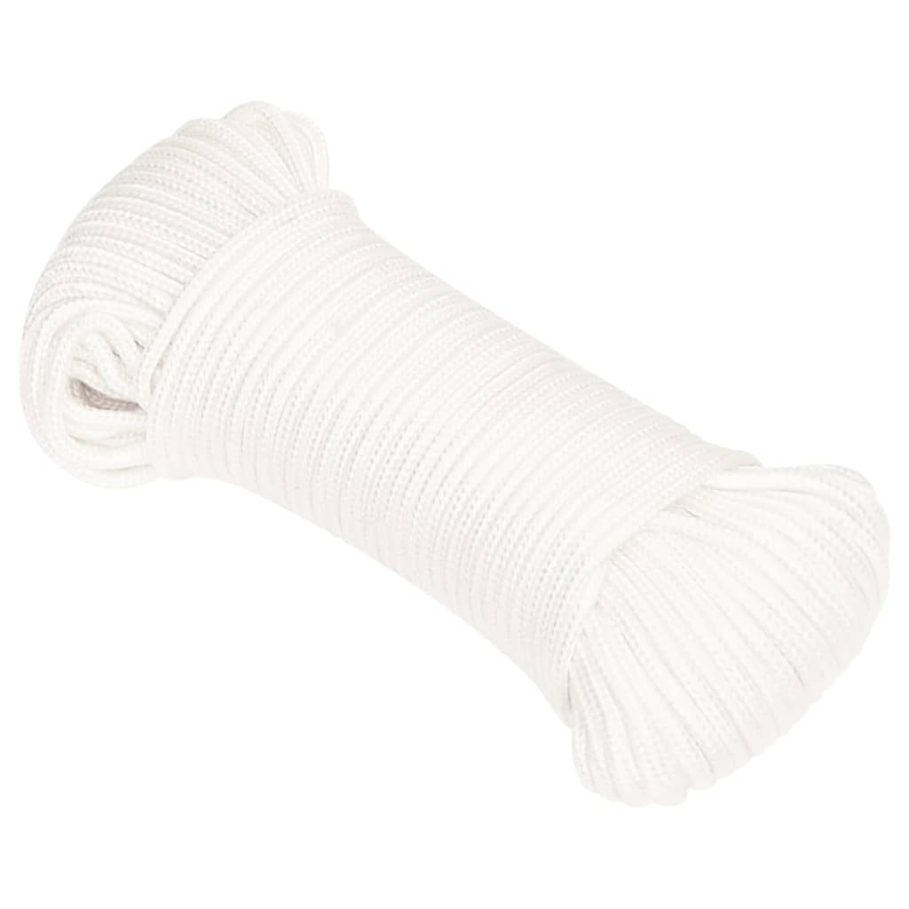 Vidaxl Boot Rope 3 mm 500 m Polypropylen voll wäiss