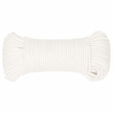 Vidaxl corde de bateau 5 mm 100 m polypropylène solide blanc