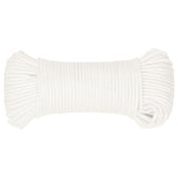 Vidaxl corde de bateau 5 mm 100 m polypropylène solide blanc
