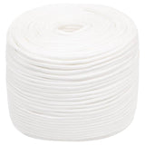 Vidaxl corde de bateau 10 mm 25 m polypropylène solide blanc