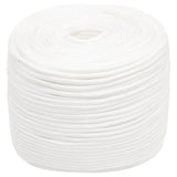 Vidaxxl corde de bateau 10 mm 250 m polypropylène solide blanc