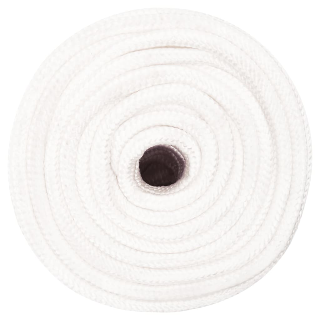 Vidaxl corde de bateau 12 mm 25 m polypropylène solide blanc