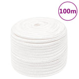 Vidaxl Boat Rope 14 mm 100 m polypropylen full hvit