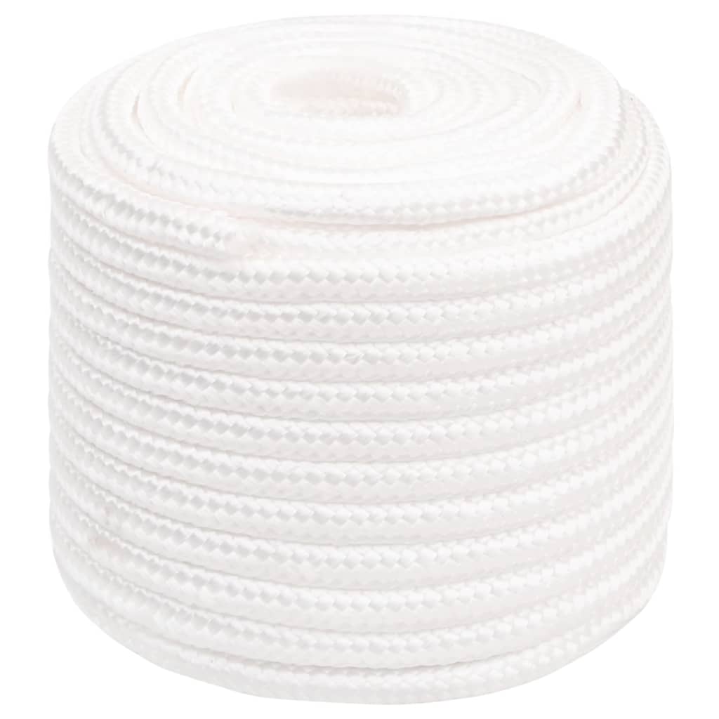 Vidaxl Boat Rope 16 mm 25 m polypropylen fuld hvid