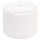Vidaxl corde de bateau 16 mm 100 m polypropylène solide blanc