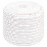 Vidaxl corde de bateau 16 mm 100 m polypropylène solide blanc