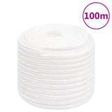Corde de bateau vidaxl 18 mm 100 m polypropylène plein blanc