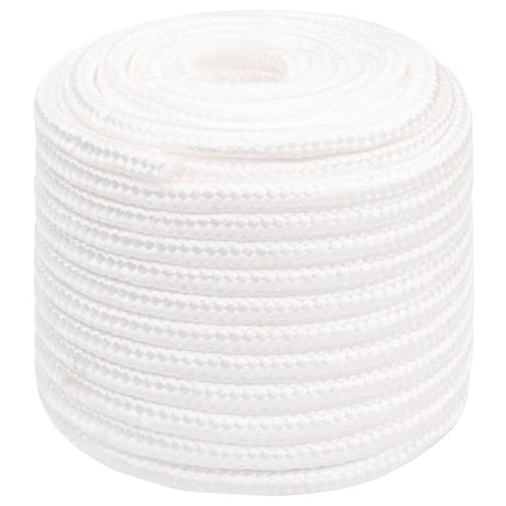 Corde de bateau vidaxl 18 mm 100 m polypropylène plein blanc