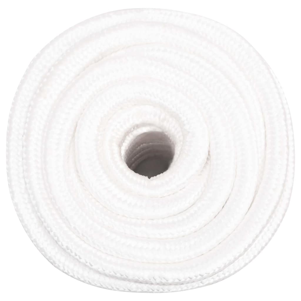 Vidaxl corde de bateau 20 mm 50 m polypropylène solide blanc