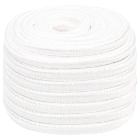 Vidaxl corde de bateau 20 mm 100 m polypropylène solide blanc