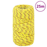 Vidaxl Boat Rope 2 mm 25 m polypropylen gul