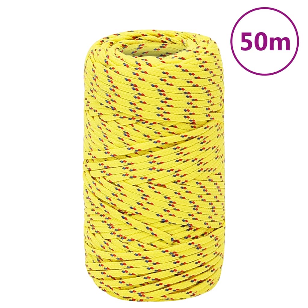 Vidaxl Boat Rope 2 mm 50 m in polipropilene giallo