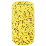 Corde de bateau Vidaxl 2 mm 250 m en jaune en polypropylène