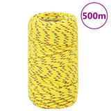 Vidaxl corde de bateau 2 mm 500 m polypropylène jaune