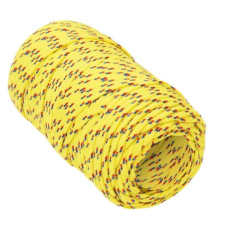 Vidaxl corde de bateau 2 mm 500 m polypropylène jaune
