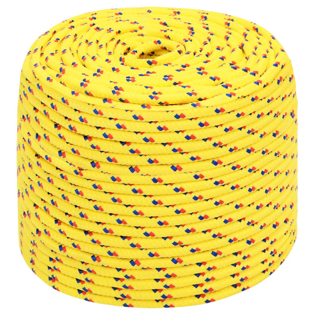 Vidaxxl corde de bateau 6 mm 250 m polypropylène jaune