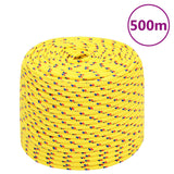 Vidaxl corde de bateau 6 mm 500 m polypropylène jaune