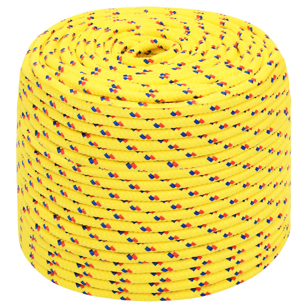Vidaxl corde de bateau 6 mm 500 m polypropylène jaune