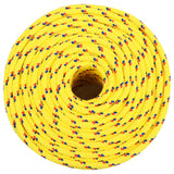 Vidaxl corde de bateau 8 mm 25 m polypropylène jaune