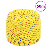 Vidaxl corde de bateau 8 mm 50 m polypropylène jaune