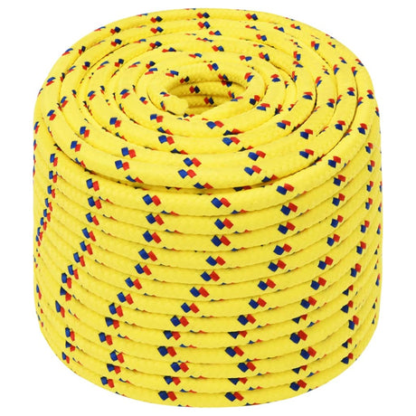 Vidaxl corde de bateau 12 mm 50 m polypropylène jaune