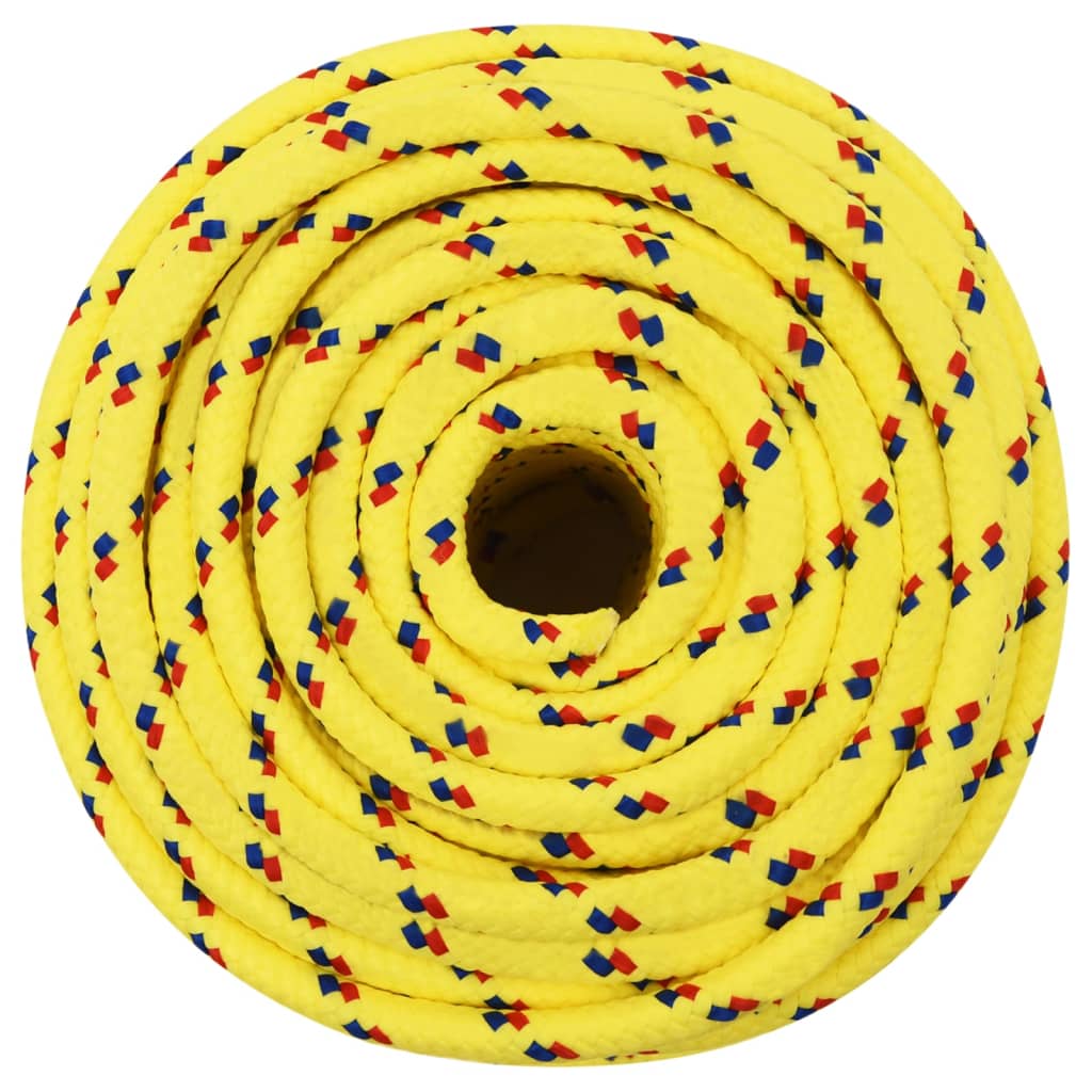 Vidaxl corde de bateau 12 mm 50 m polypropylène jaune