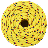Vidaxl corde de bateau 12 mm 100 m polypropylène jaune