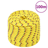 Vidaxl corde de bateau 14 mm 100 m polypropylène jaune
