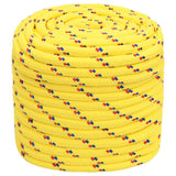 Corde de bateau vidaxl 16 mm 250 m en jaune en polypropylène