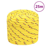 Vidaxxl corde de bateau 18 mm 25 m polypropylène jaune