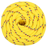 Vidaxxl corde de bateau 18 mm 25 m polypropylène jaune
