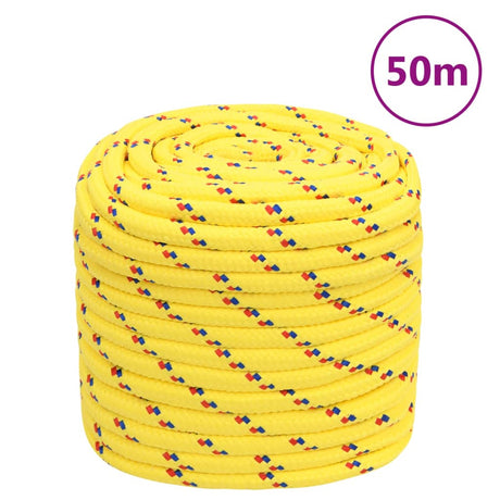 Vidaxl corde de bateau 18 mm 50 m polypropylène jaune
