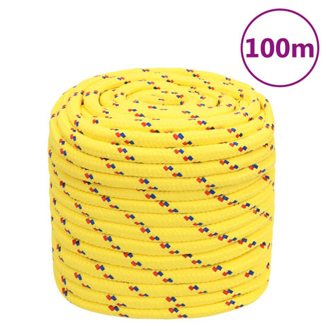 Vidaxl corde de bateau 18 mm 100 m polypropylène jaune