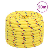 Vidaxxl corde de bateau 20 mm 50 m polypropylène jaune