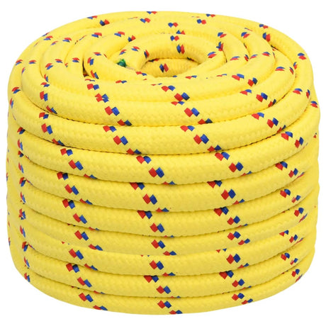 Vidaxxl corde de bateau 20 mm 50 m polypropylène jaune