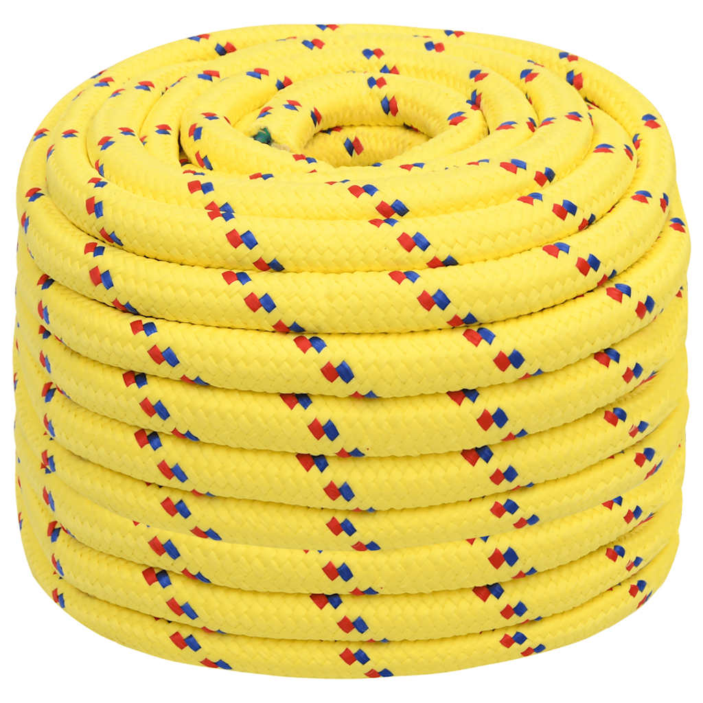 Vidaxl corde de bateau 20 mm 100 m polypropylène jaune