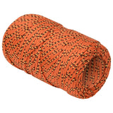 Corde de bateau vidaxl 2 mm 25 m en orange en polypropylène