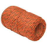 Corde de bateau vidaxl 2 mm 100 m en orange en polypropylène