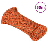 Vidaxl corde de bateau 3 mm 50 m polypropylène orange