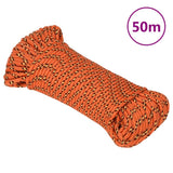 Vidaxl corde de bateau 5 mm 50 m polypropylène orange