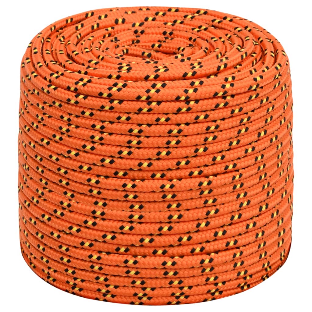 Vidaxl corde de bateau 6 mm 100 m polypropylène orange