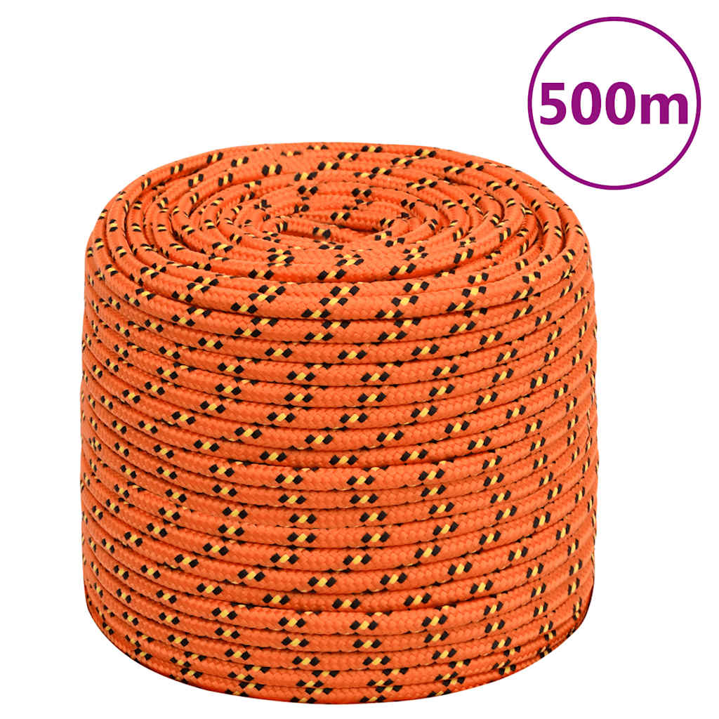 Vidaxl corde de bateau 6 mm 500 m polypropylène orange