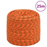 Vidaxl corde de bateau 8 mm 25 m polypropylène orange