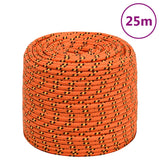 Vidaxxl corde de bateau 10 mm 25 m polypropylène orange