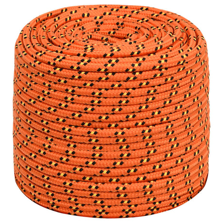 Vidaxxl corde de bateau 10 mm 100 m polypropylène orange