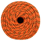 Corde de bateau vidaxl 10 mm 250 m en orange en polypropylène