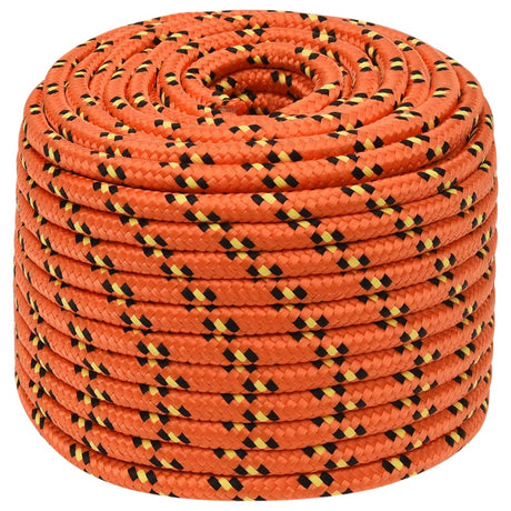 Vidaxxl corde de bateau 12 mm 50 m polypropylène orange