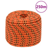 Vidaxl Boat Rope 12 mm 250 m polypropylenoransje