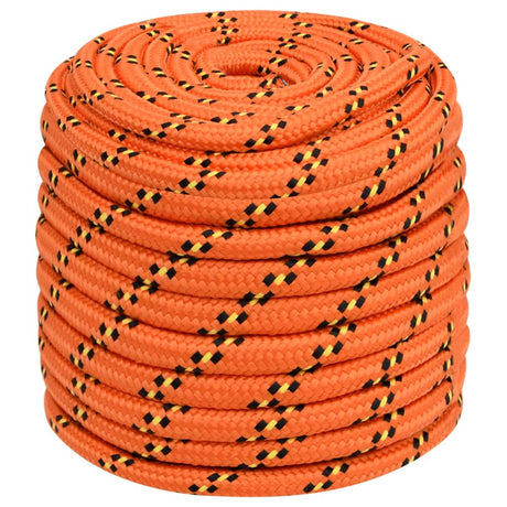 Vidaxxl corde de bateau 16 mm 50 m polypropylène orange