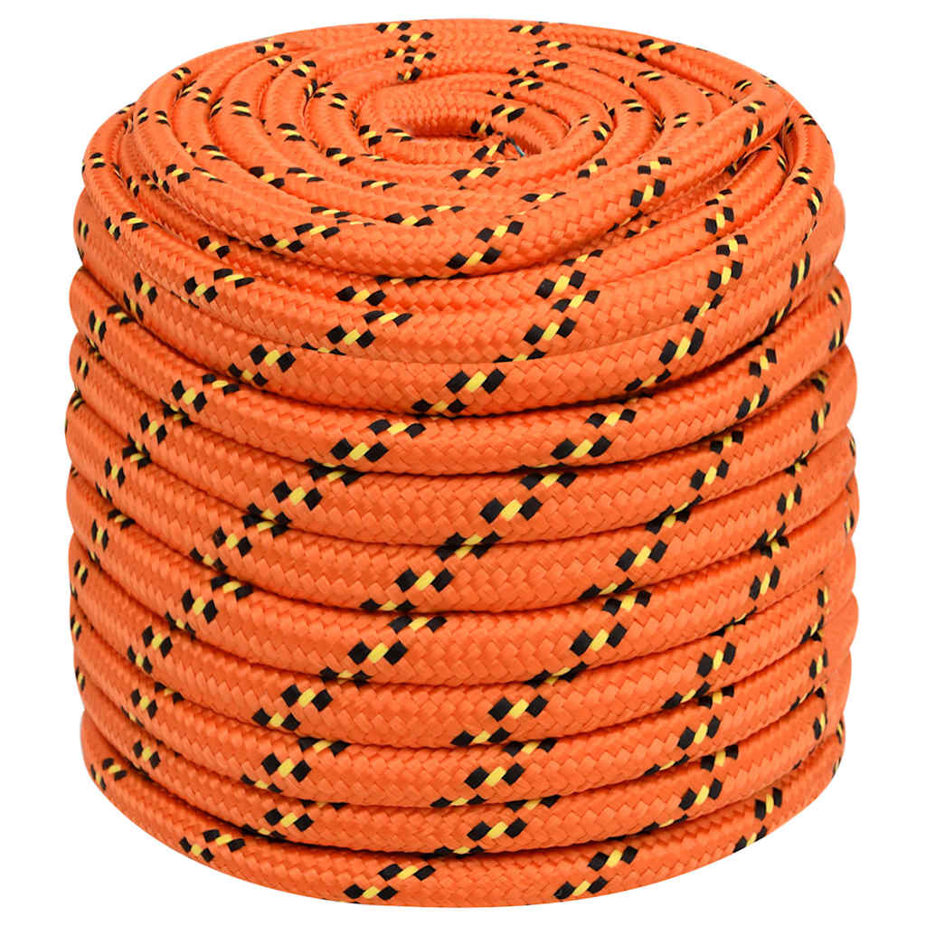 Vidaxxl corde de bateau 16 mm 50 m polypropylène orange